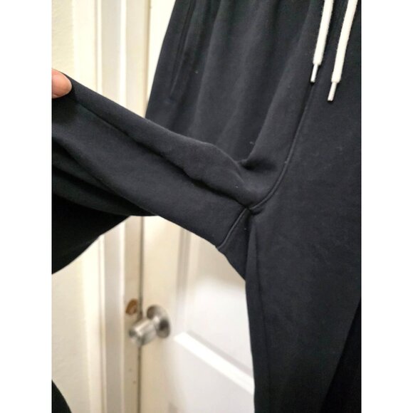 GAP Black Men Jogger Sweatpants With Elastic Waist & Drawstring Closure Size M - Picture 5 of 8